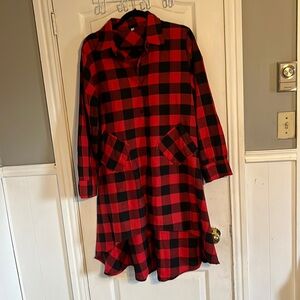 Long Country Style Dress With Pockets